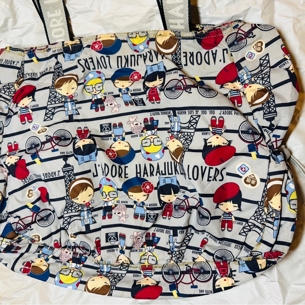 Harajuku Lovers Multicolor Cartoon Tote